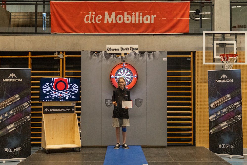Obersee Darts Open 2025 - Sieger Jugend: Mael James Bachmann